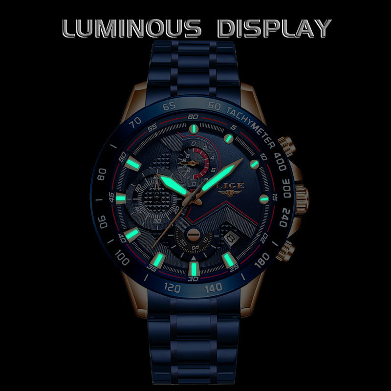 Lige Men's Business Quartz