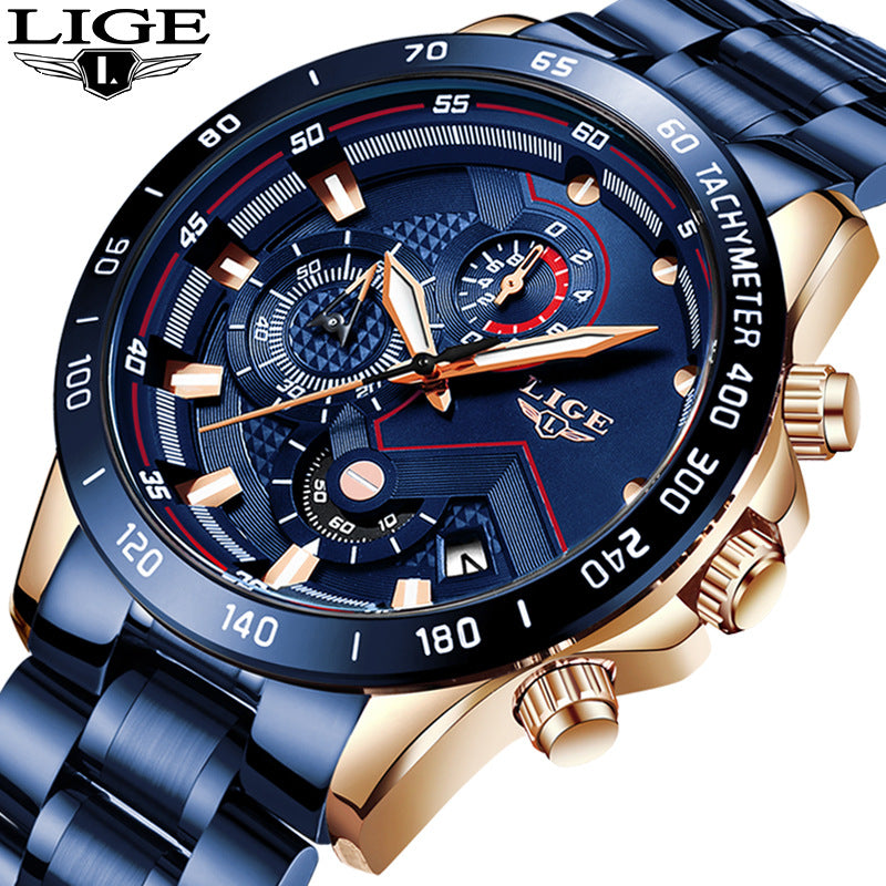 Lige Men's Business Quartz