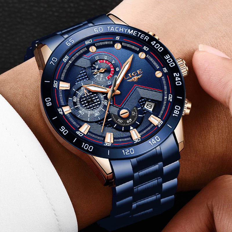 Lige Men's Business Quartz